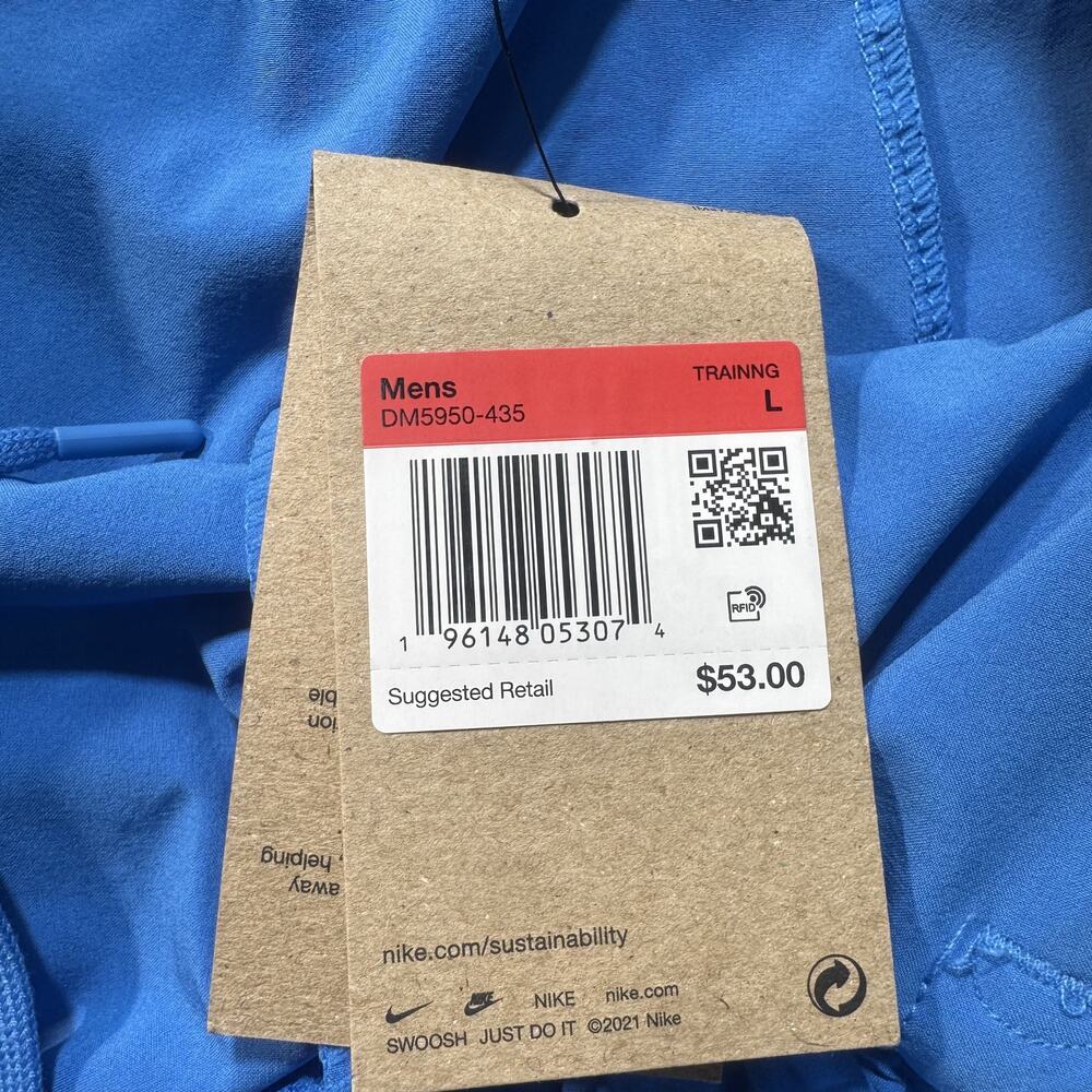 Nike Pro Men's Dri-FIT Flex Vent Max 8" Training Shorts Sz L Blue Brand New - Picture 6 of 8